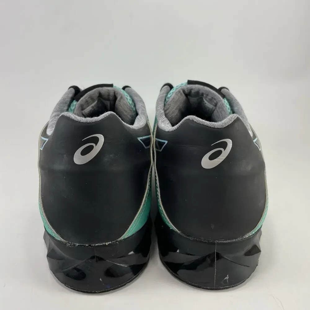 Asics Lift Master Lite Womens 8 S659Y Teal Black Cross Training Lifting Shoes